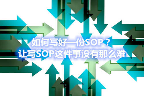 如何写好一份SOP？让写SOP这件事没有那么难(图1)